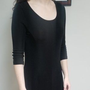 Black 3/4 Length Sleeve Dress